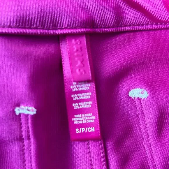 Skims Disco Pants High Rise Fuchsia Size Small - Picture 4 of 6